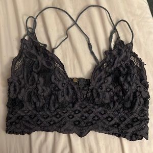 Grey Free People lace bralette
